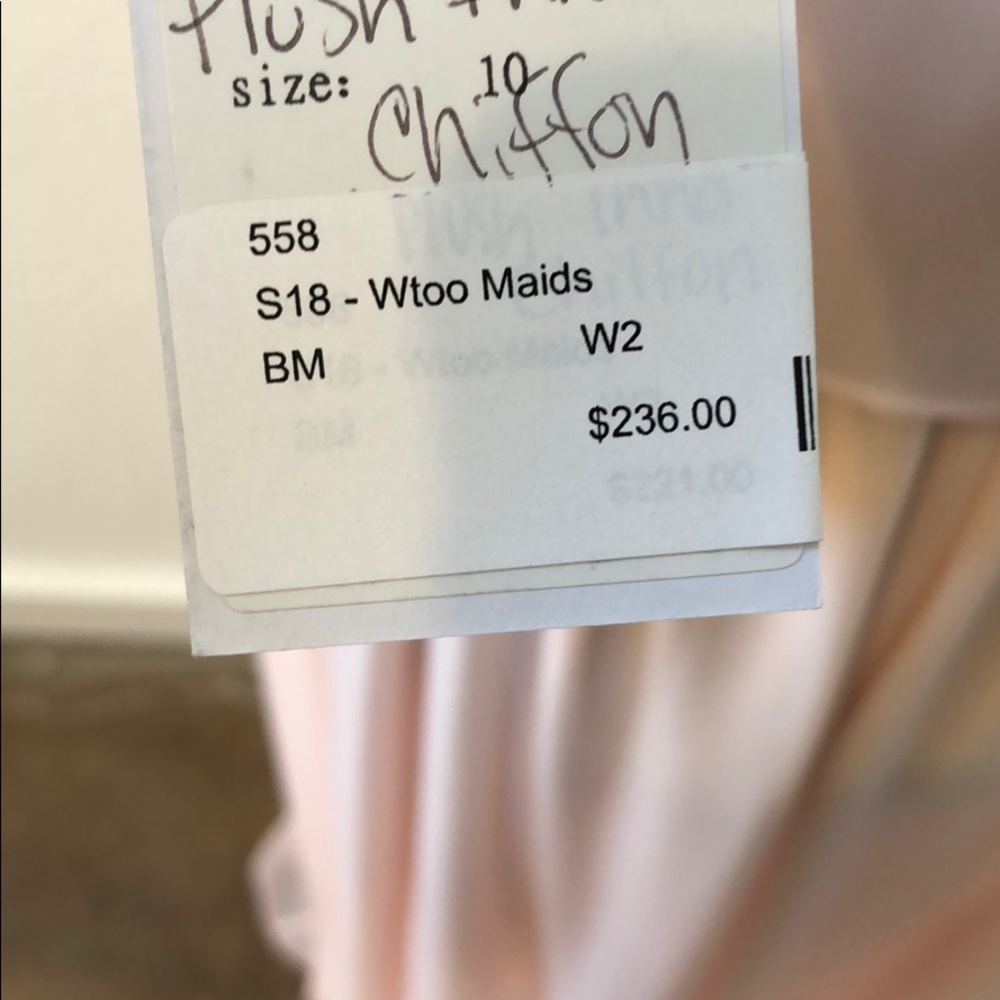Soft pink chiffon dress - Picture 4 of 4